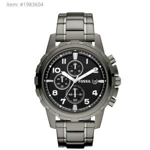 Fossil Dean Chronograph Smoke Stainles Steel Watch